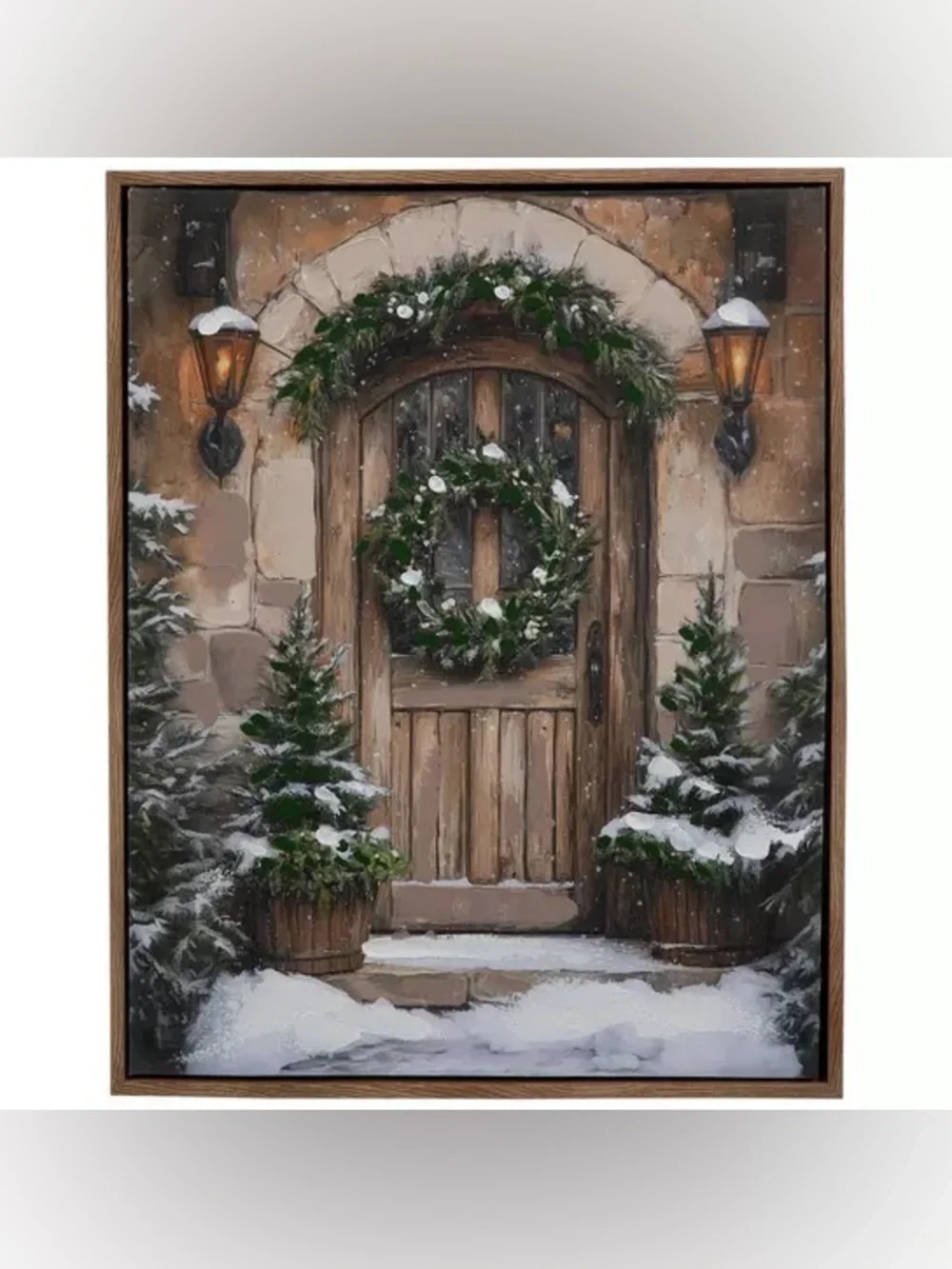Winter Door Light Up Framed Wall Decor